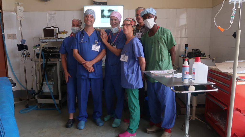 In the line of duty: Interplast Team in the operating theatre at Chitipa District Hospital 