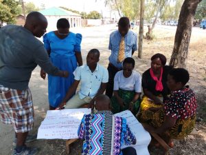 Developing community action plans with CBEs for Primary Justice Project in Chilumba