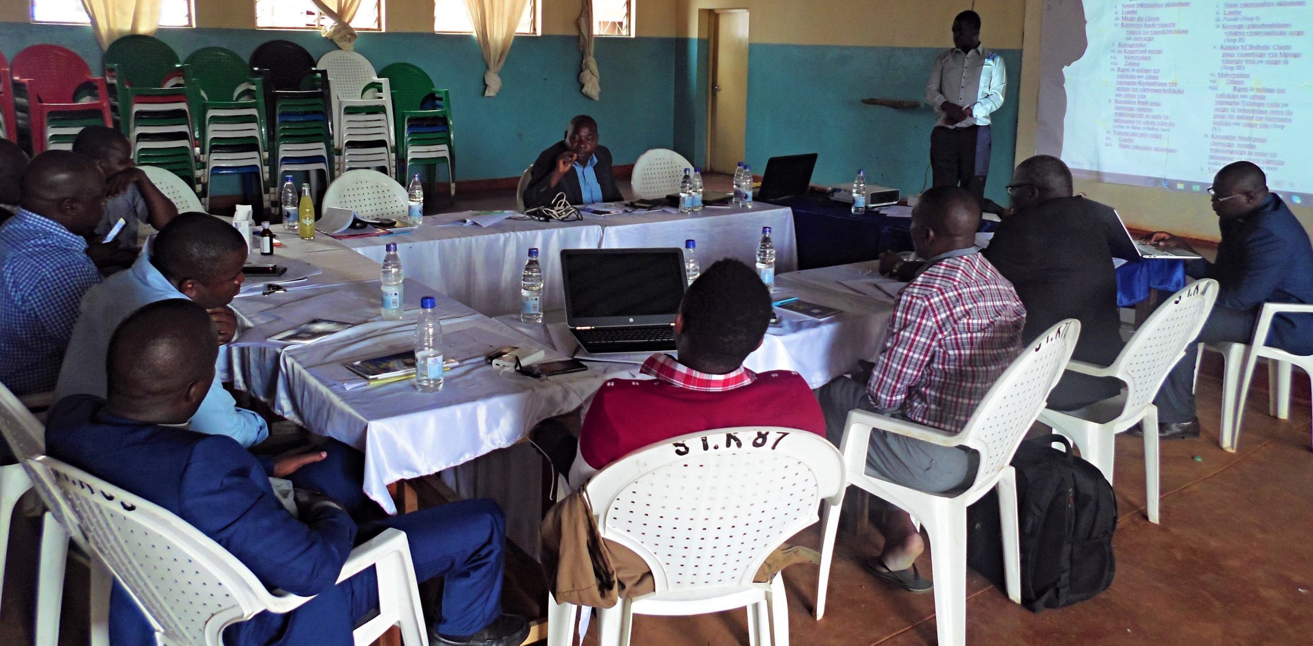 Picture of Guided by Fr Joachim Mwale, priests discuss three different ways of conducting SCC Meetings