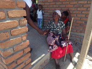 Picture of Some of the elderly Christians who can now walk to the nearer prayer centre of St Teresa of Calcutta