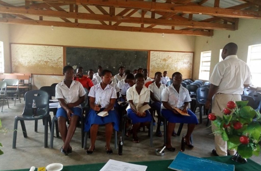 Picture of Father Chinula delivering a lesson