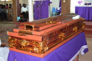 Picture of The sad come back of Ephraim: Ephraim's body in St Mary's Church where he prayed every Sunday