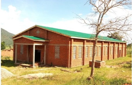Construction of a new church building underway at Chisankhwa Outstation