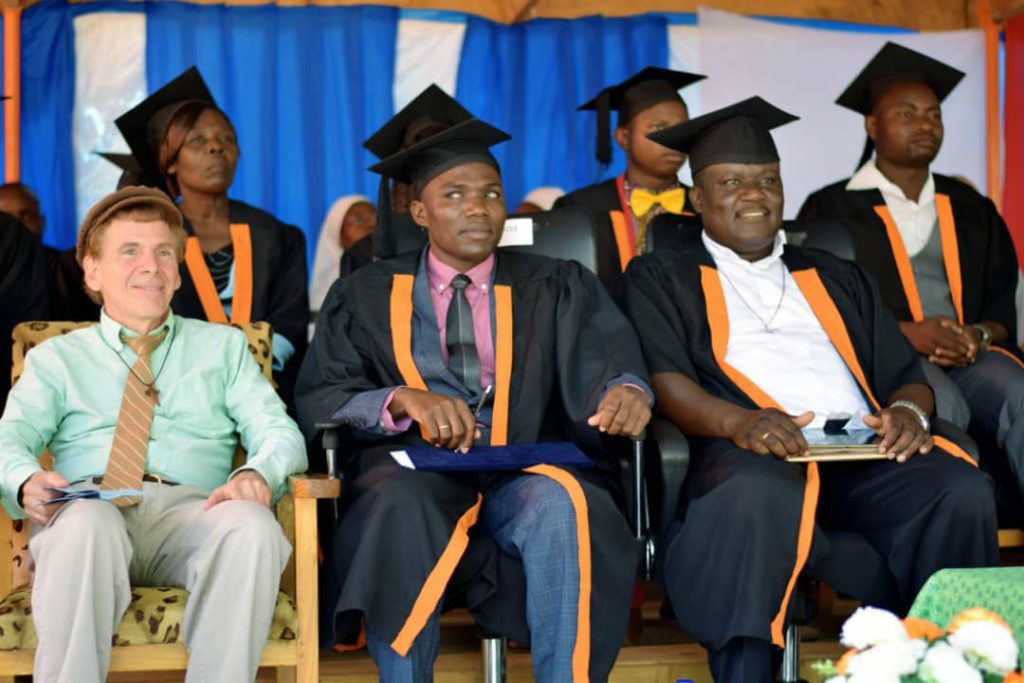 Director of Miracle Technical Institute, Bro Pacharo Mfune, captured during the ceremony