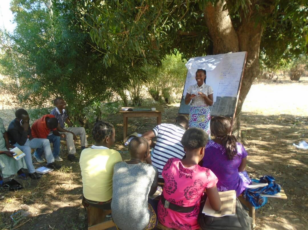 Tamika addressing her fellow CAG members