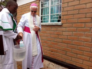 Bishop Ryan Blessing the Health Centre
