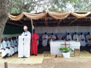 Bishop Ryan Speaking at the Function ration