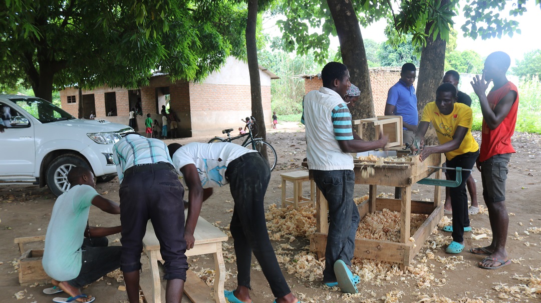 Carpentry Students at Mwanjabala Centre