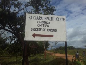 Signpost of St Clara Health Centre