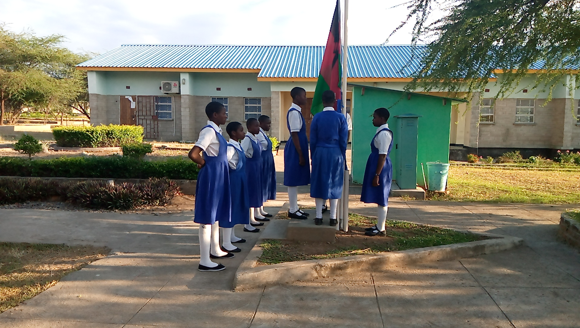 Some of the girls captured during training