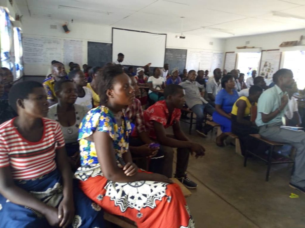 Young people captured during the meeting