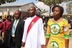 Deacon Anthony Mwafulirwa Being Escorted to the Altar By His Parents