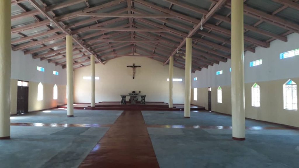 Inside the new St Ignatius (Nthalire) Parish Church  