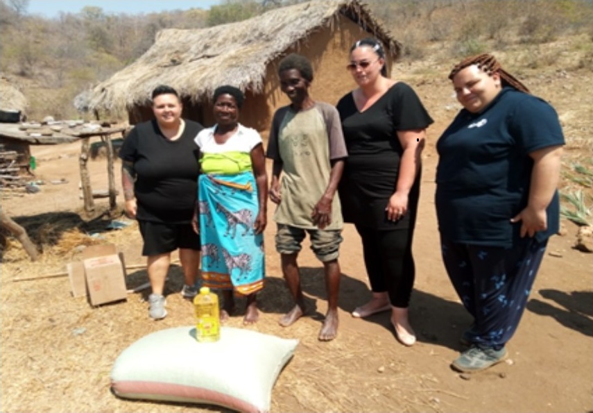 One of the beneficiary households who received the food items under Njalayamoto CBO