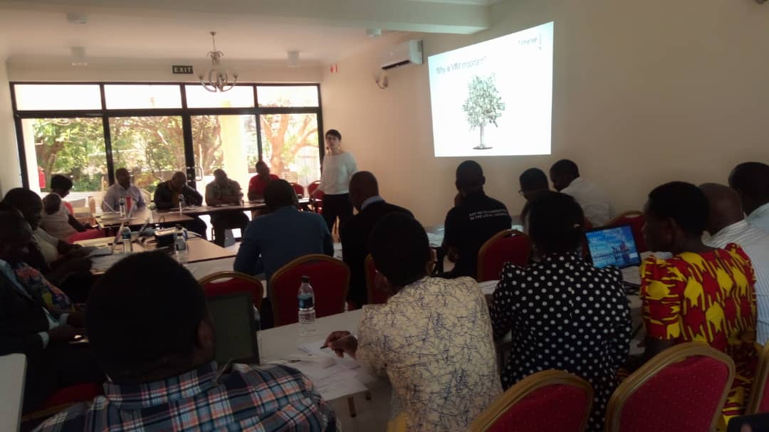 Amanga Bangula making a presentation on value for money