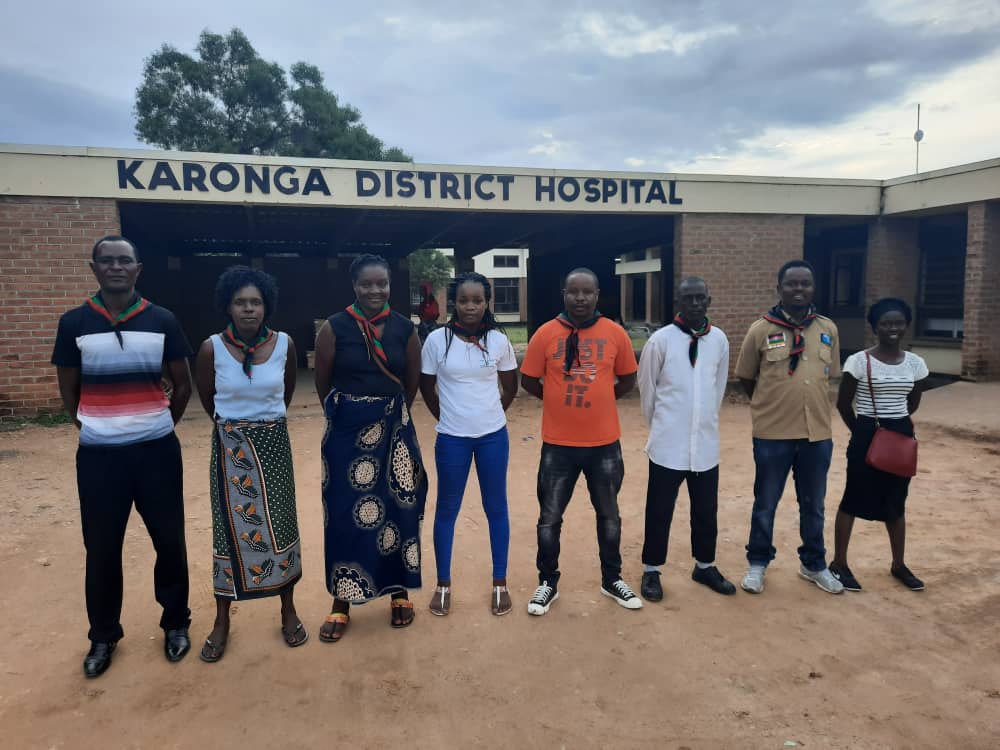 Ready to serve: Catholic Scouts at Karonga District Hospital