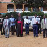 Bishop Mtumbuka with members of Diocesan Laity Council after the meeting at Kaseye