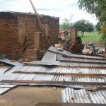 Blown-off roof