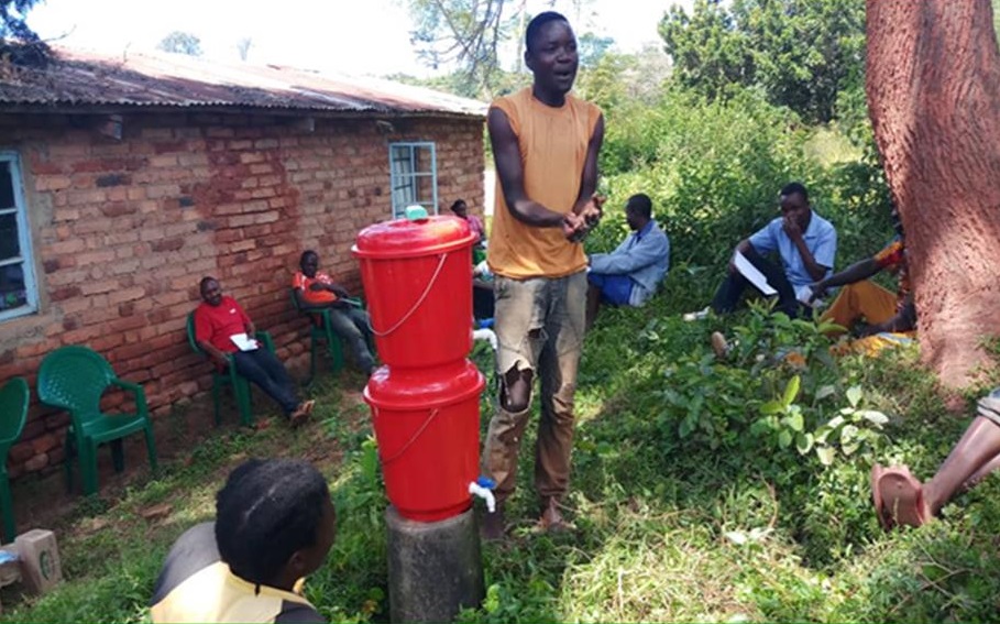 Demonstration on proper hand washing