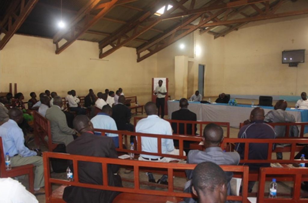 Training of Pastoral Council members from 12 parishes in the Diocese on Covid-19