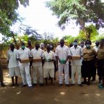 Scouts members with some of the inmates at Karonga Diocese