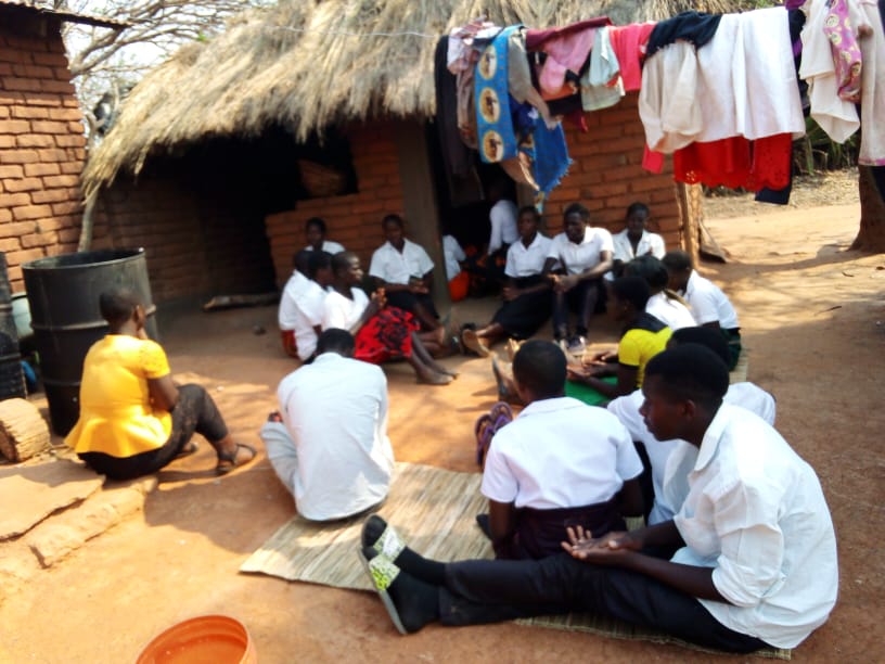 The youth at one hold where they did works of charity