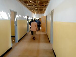 Board members touring the school