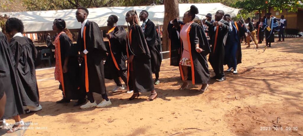 Entrance procession of graduating students